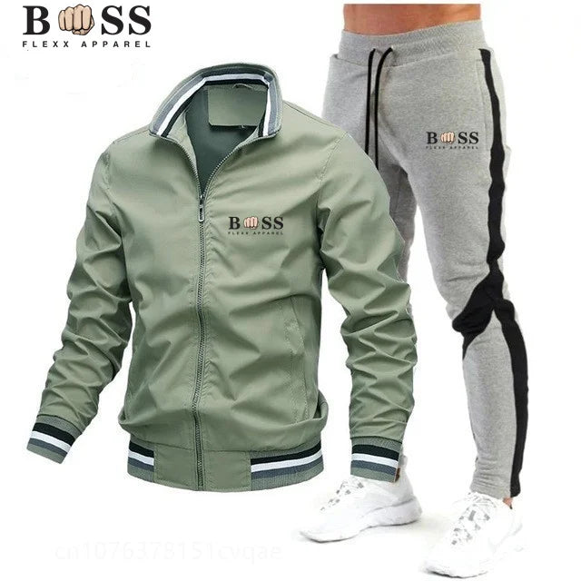 Mens Sweatshirt+sweatpants Sports Suit