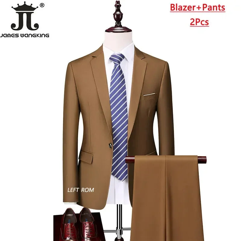 ( Jacket+Vest+Pants ) Formal Business Suit