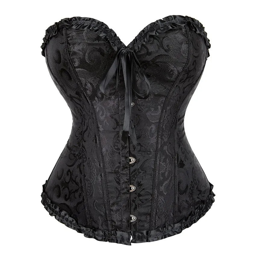 Ruffled Over-burst Push Up - Top Corset