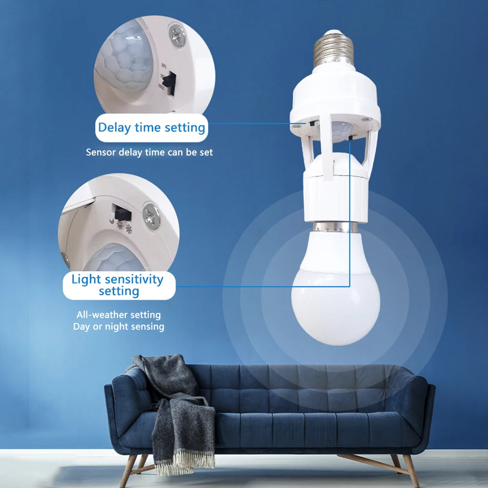 Smart Motion Sensor Light Bulb Holder