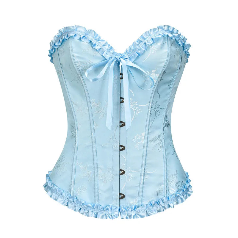 Ruffled Over-burst Push Up - Top Corset