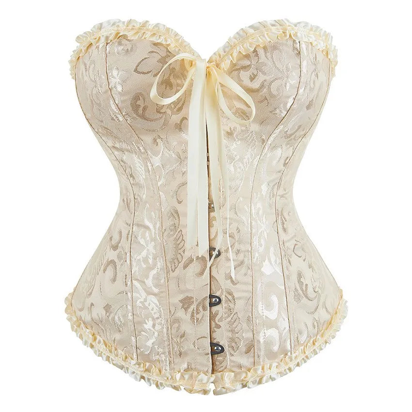 Ruffled Over-burst Push Up - Top Corset