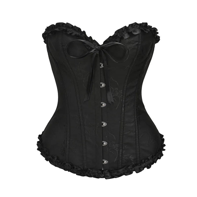 Ruffled Over-burst Push Up - Top Corset