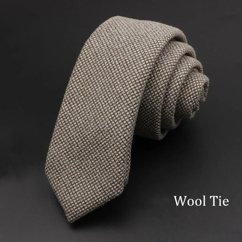 High Quality Solid Cotton Men Necktie