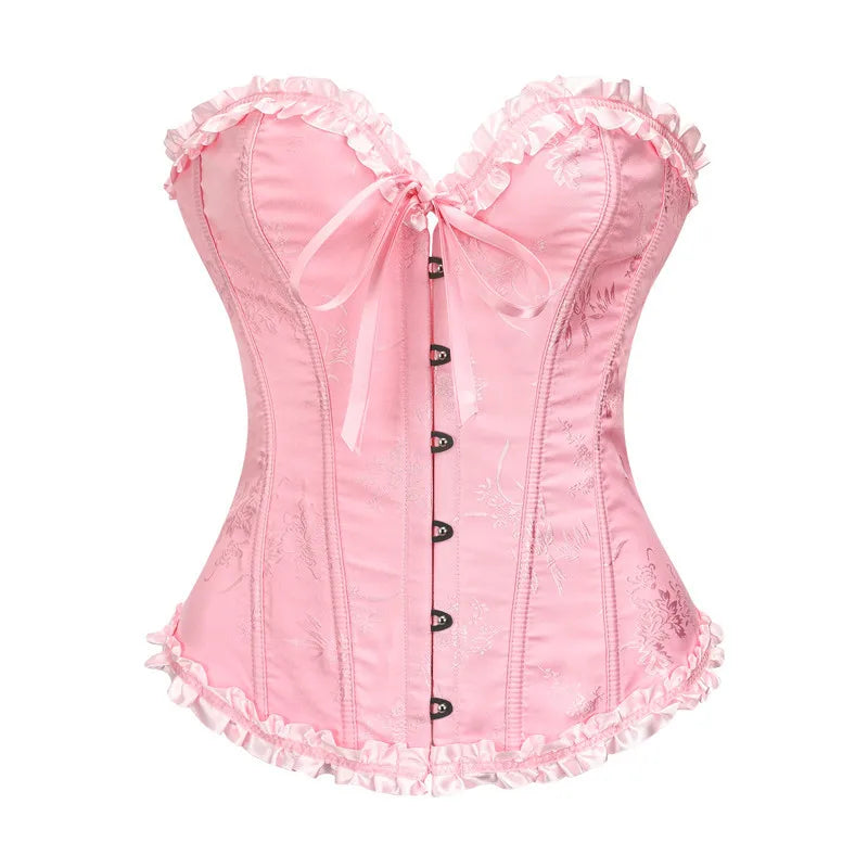 Ruffled Over-burst Push Up - Top Corset