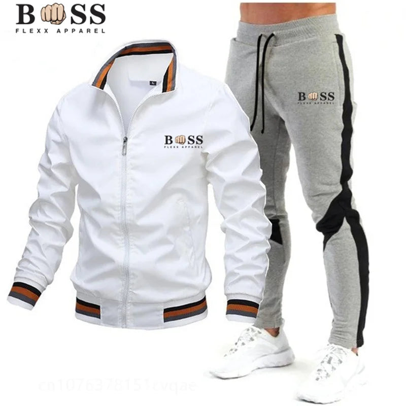 Mens Sweatshirt+sweatpants Sports Suit
