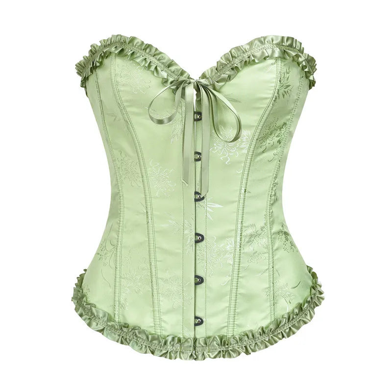 Ruffled Over-burst Push Up - Top Corset