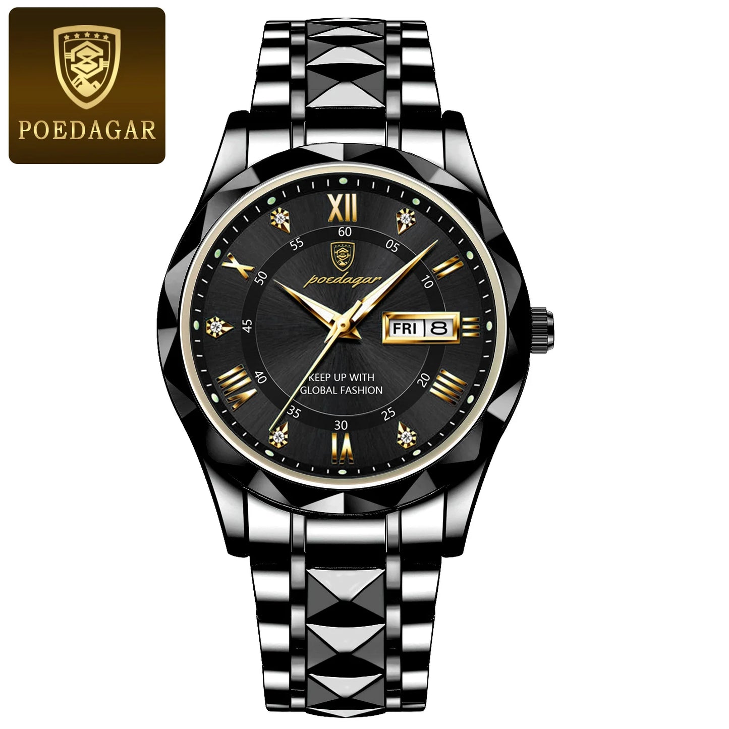 POEDAGAR  Luxury Man Wristwatch