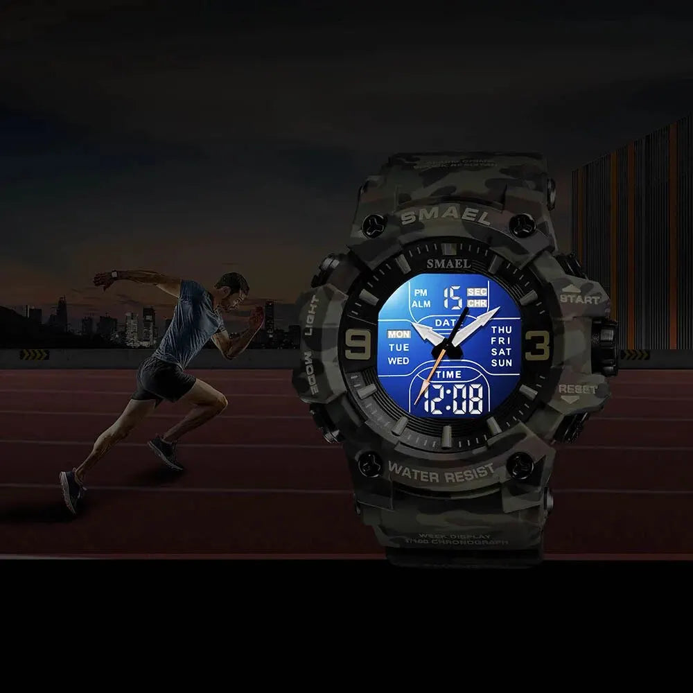 SMAEL 8049MC Camouflage Digital Waterproof Sports Watch