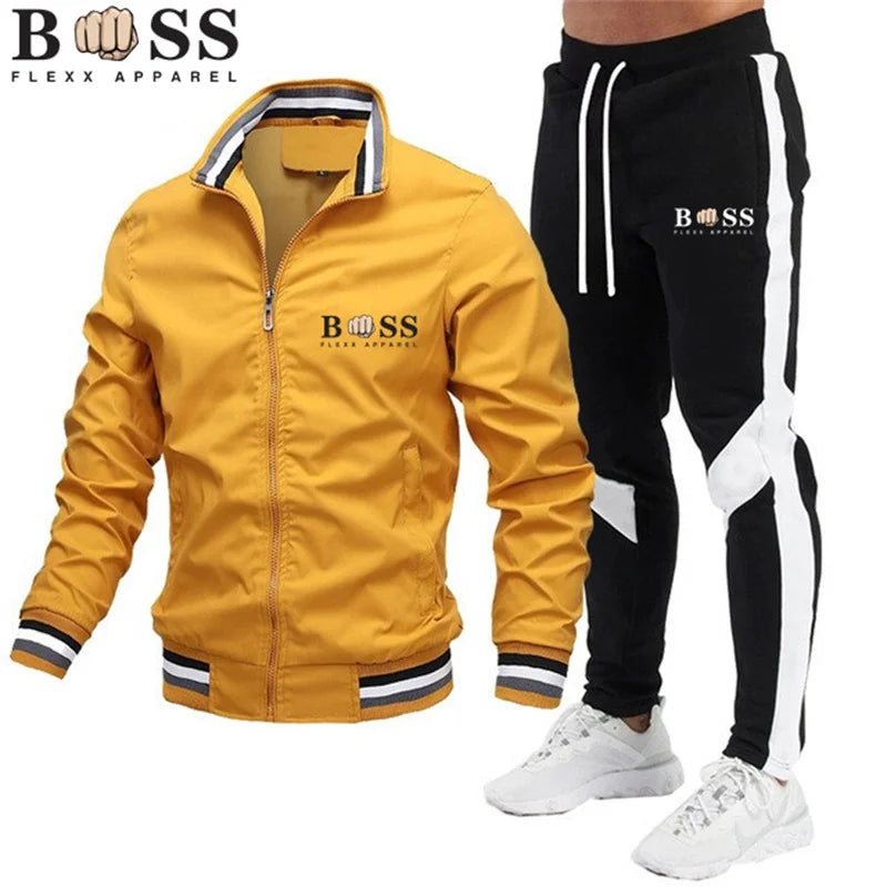 Mens Sweatshirt+sweatpants Sports Suit