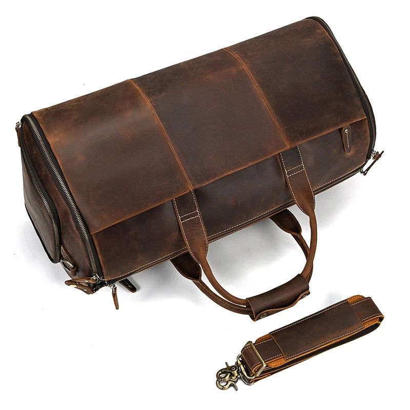 Leather Folding Suit Bag