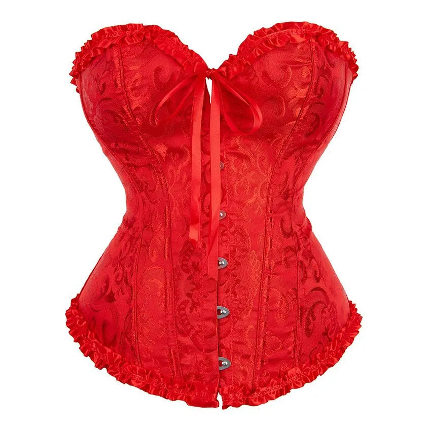 Ruffled Over-burst Push Up - Top Corset