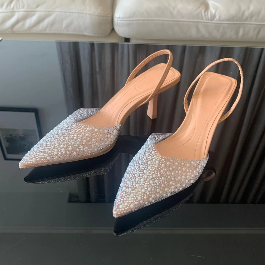 High Heel Slingback Pumps
