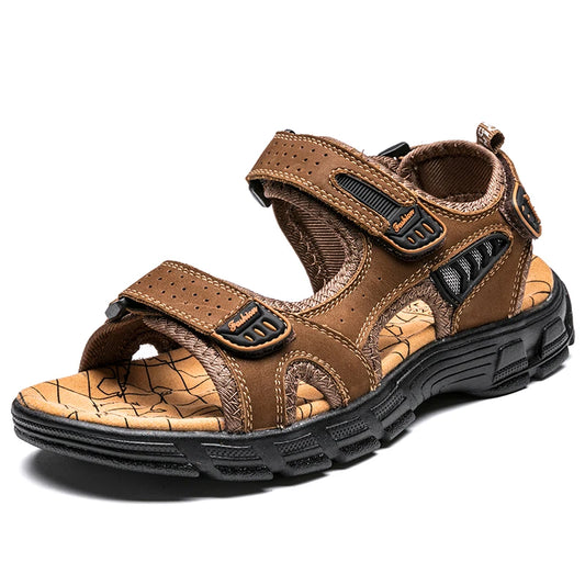 Classic Mens Summer Genuine Leather Sandals