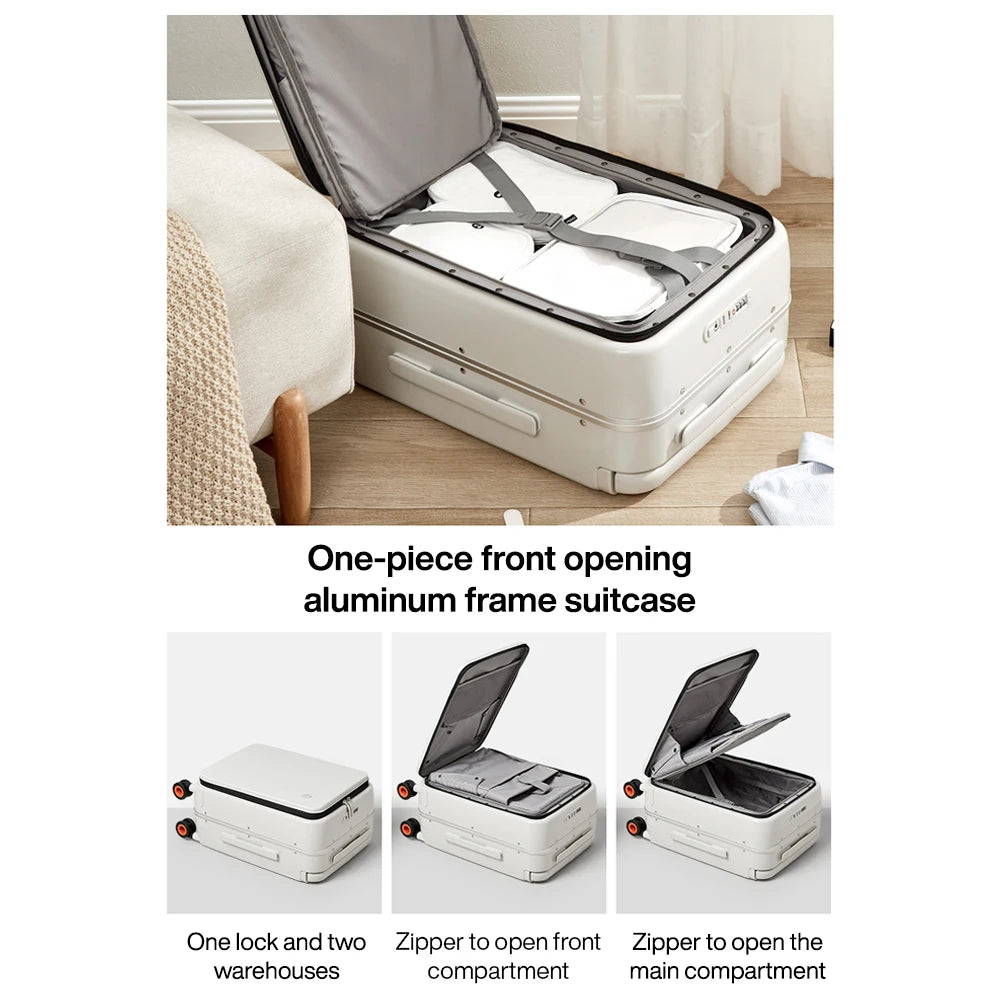 Wide Handle Suitcase