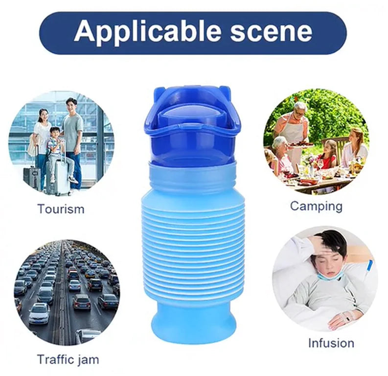 Male Female Portable Urinal Travel Camping Car Toilet Pee Bottle Emergency Kit